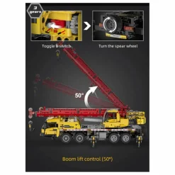 Homme Cada Jeux Éducatifs|Livres, Jeux*Kit de construction Camion grue multifonction - 1 831 pièces
