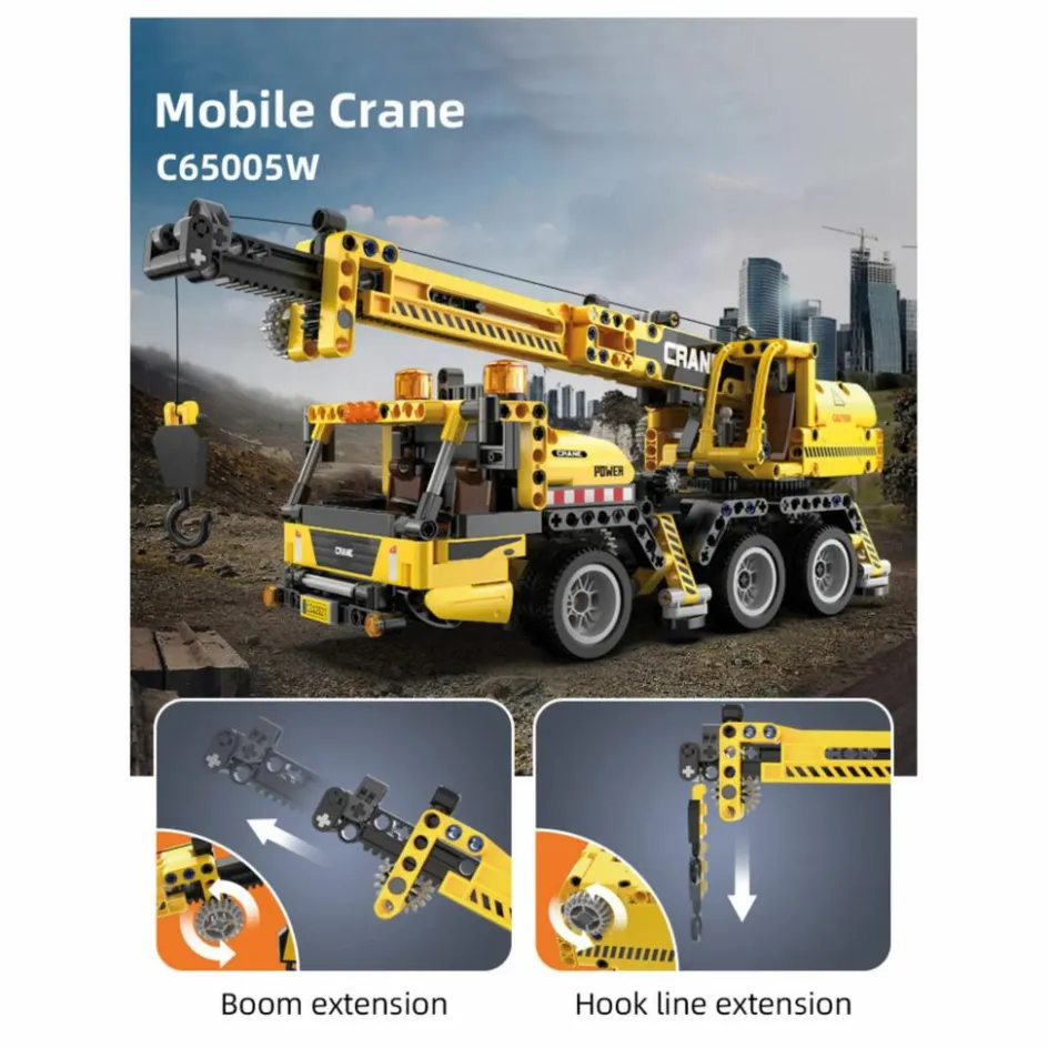 Cada Kit de construction Grue - 658 pièces|Homme Jeux Éducatifs|Livres, Jeux