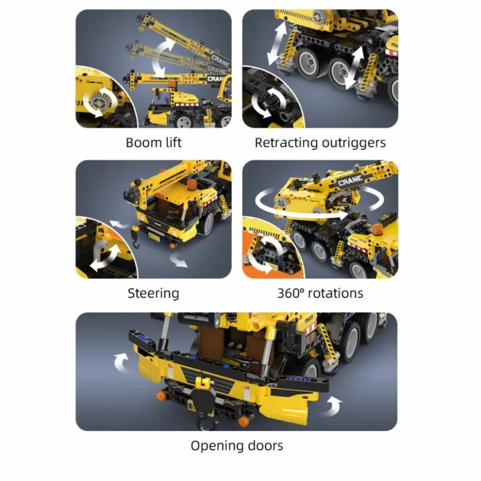 Cada Kit de construction Grue - 658 pièces|Homme Jeux Éducatifs|Livres, Jeux