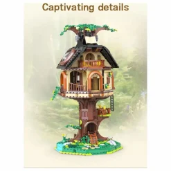 Cada Kit de construction L'arbre librairie - 1 808 pièces|Homme Jeux Éducatifs|Livres, Jeux