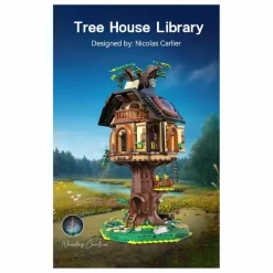 Cada Kit de construction L'arbre librairie - 1 808 pièces|Homme Jeux Éducatifs|Livres, Jeux
