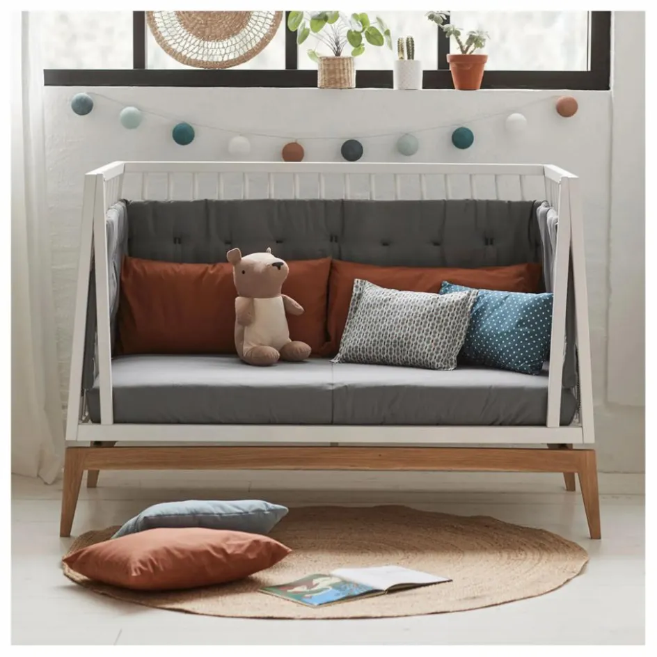 New Leander Kit de conversion pour lit bébé évolutif Luna 70x140 | Blanc
