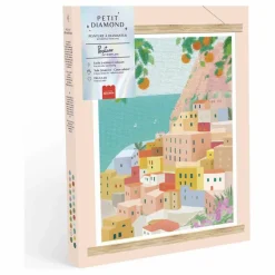 Online La Petite Épicerie Kit de Diamond painting - Positano par Petra Lidze Multicolore