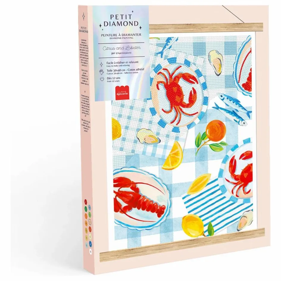 Best La Petite Épicerie Kit de Diamond painting - Citrus and Lobster Multicolore