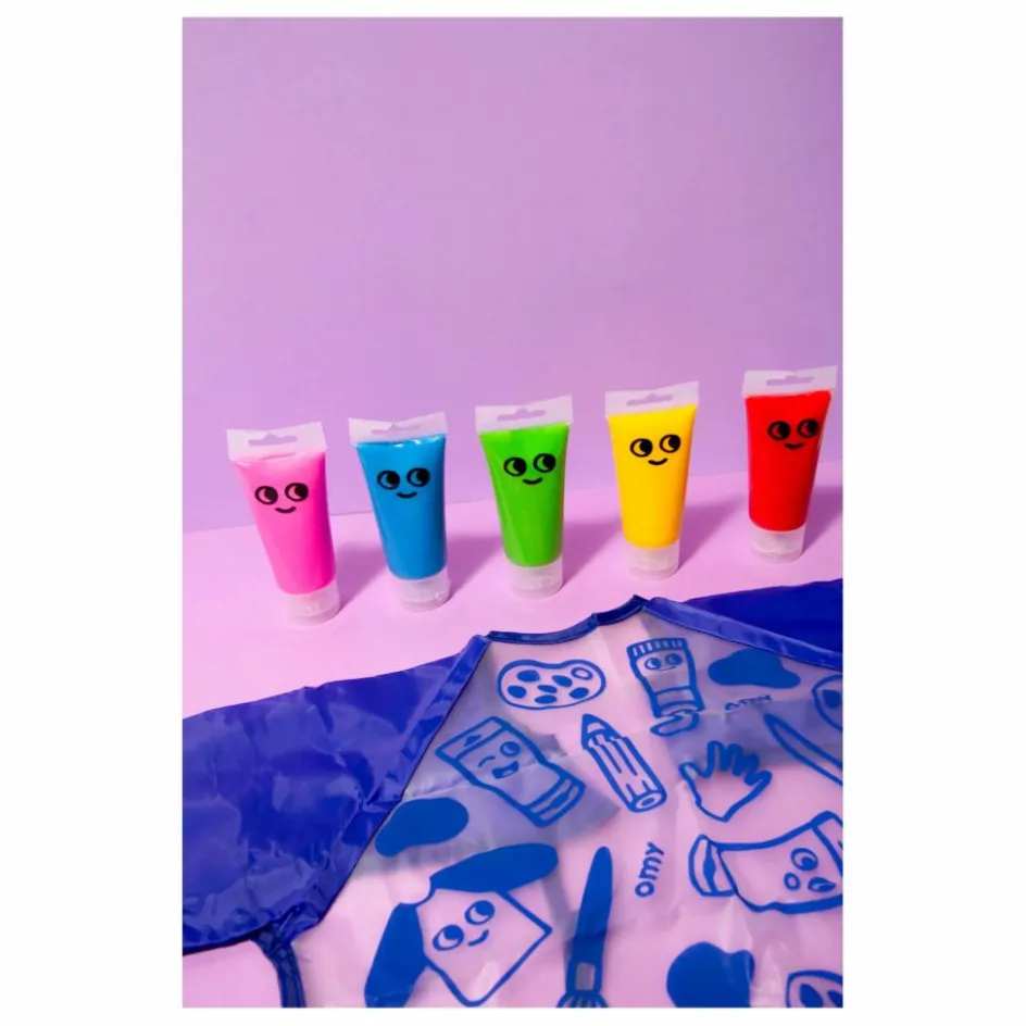 Hot Omy Kit de peinture à doigts - 5 tubes Multicolore