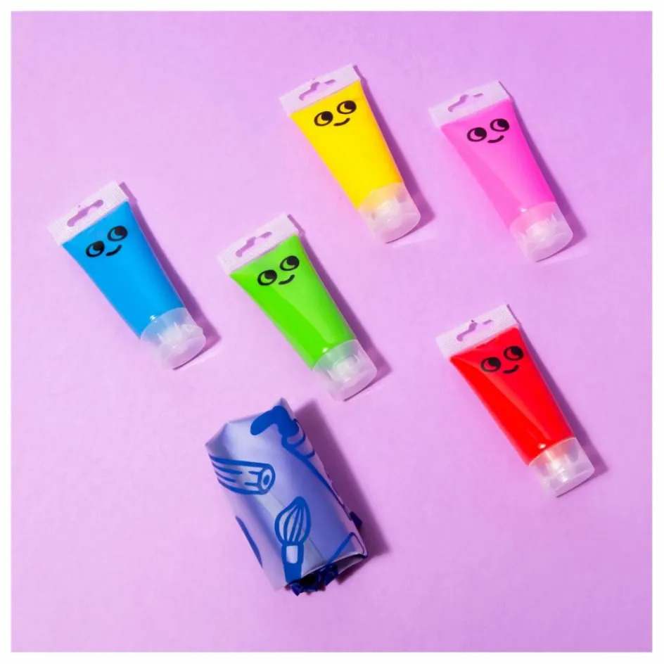 Hot Omy Kit de peinture à doigts - 5 tubes Multicolore