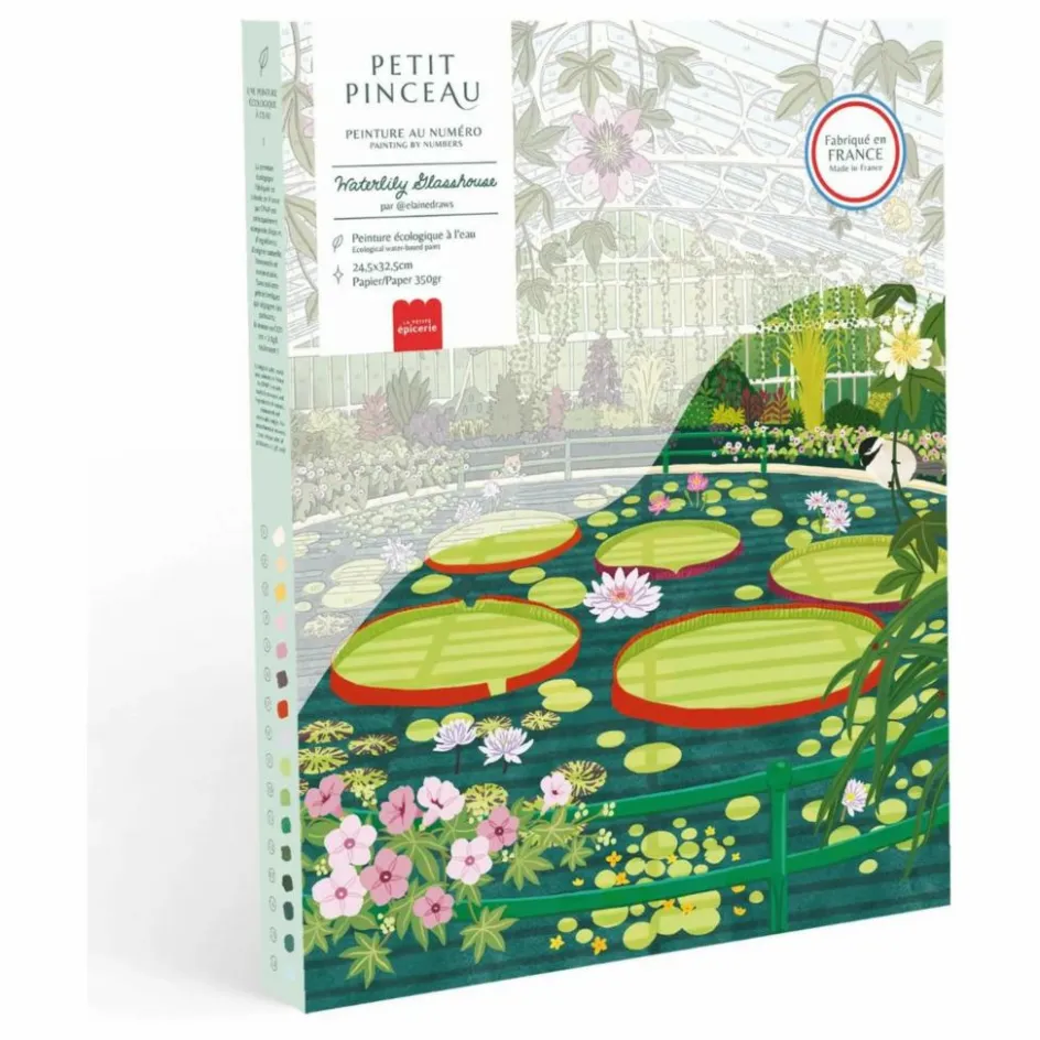 La Petite Épicerie Loisirs Créatifs*Kit de peinture au numéro - Waterlily Glasshouse par Elaine Lee