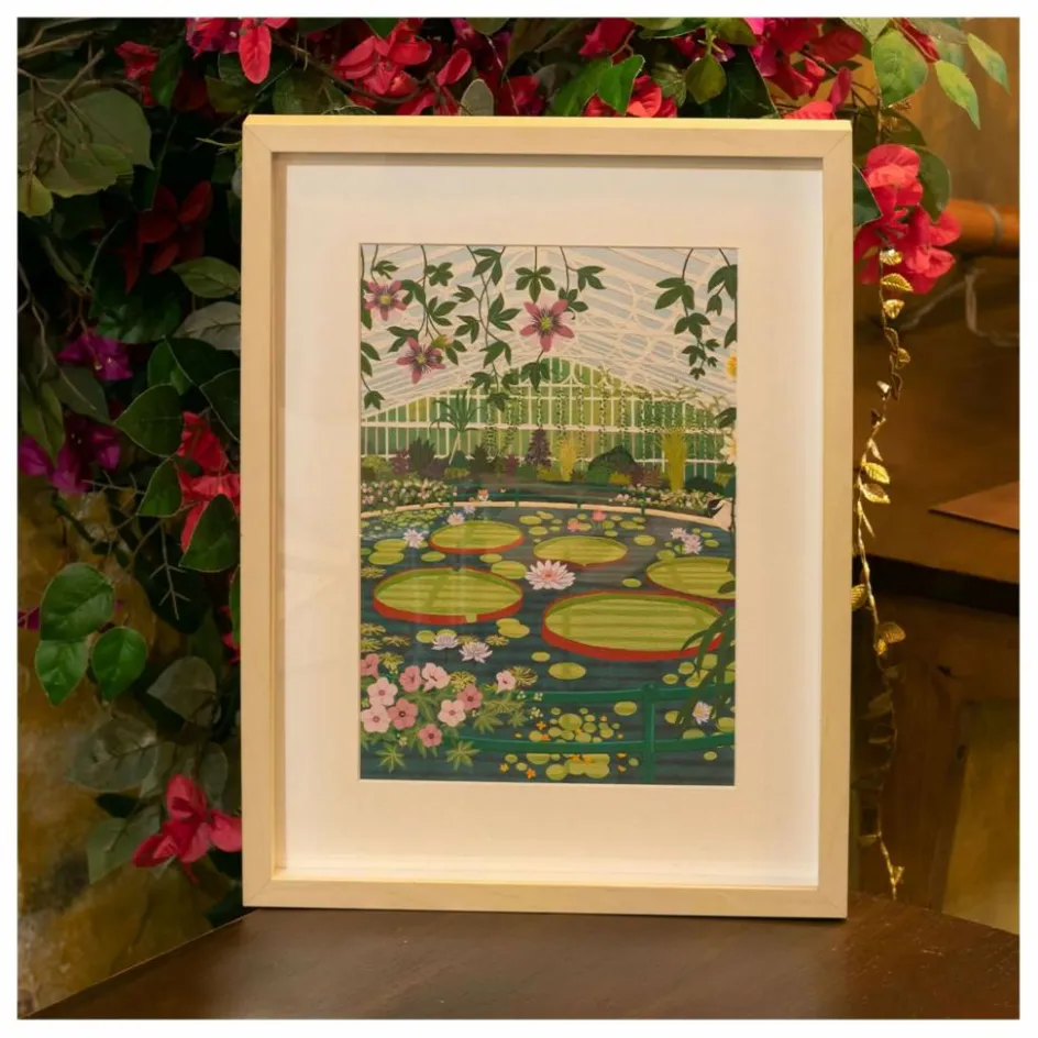 La Petite Épicerie Loisirs Créatifs*Kit de peinture au numéro - Waterlily Glasshouse par Elaine Lee