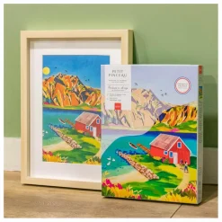 La Petite Épicerie Kit de peinture au numéro - Norvège par Nolwenn Studio| Loisirs Créatifs