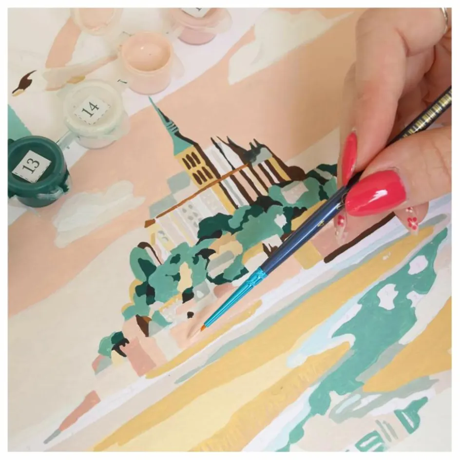 Online La Petite Épicerie Kit de peinture au numéro - Mont Saint-Michel par La Petite Epicerie Multicolore