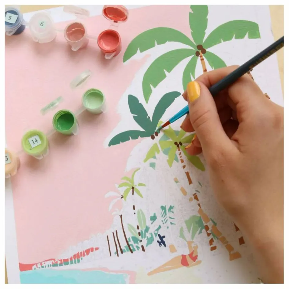 Clearance La Petite Épicerie Kit de peinture au numéro - Bora Bora par Tania Garcia Multicolore