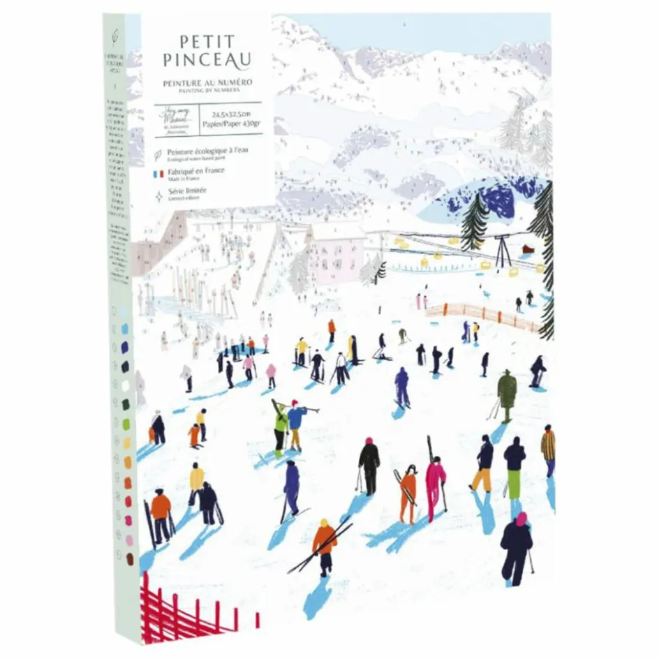 Sale La Petite Épicerie Kit de peinture au numéro - Skiing among Montains Multicolore