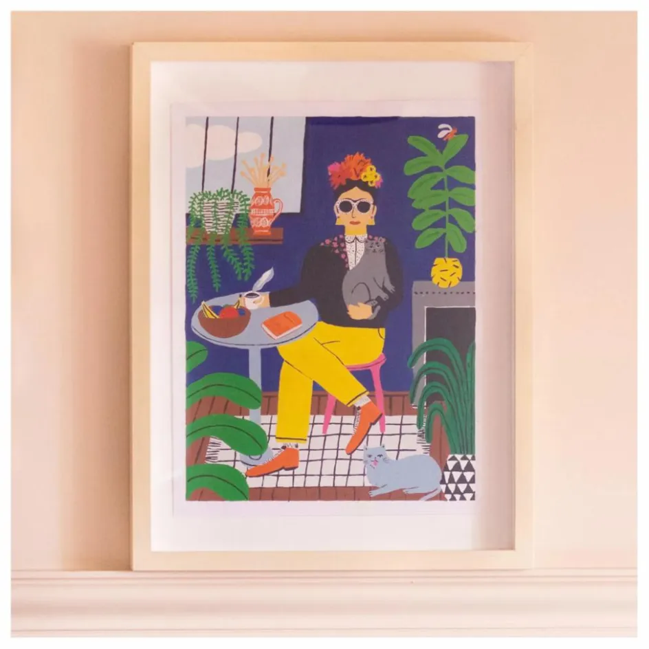 Outlet La Petite Épicerie Kit de peinture au numéro - La Fille aux Chats Multicolore