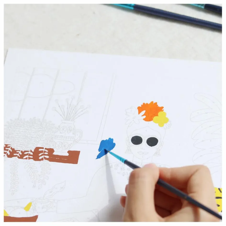 Outlet La Petite Épicerie Kit de peinture au numéro - La Fille aux Chats Multicolore