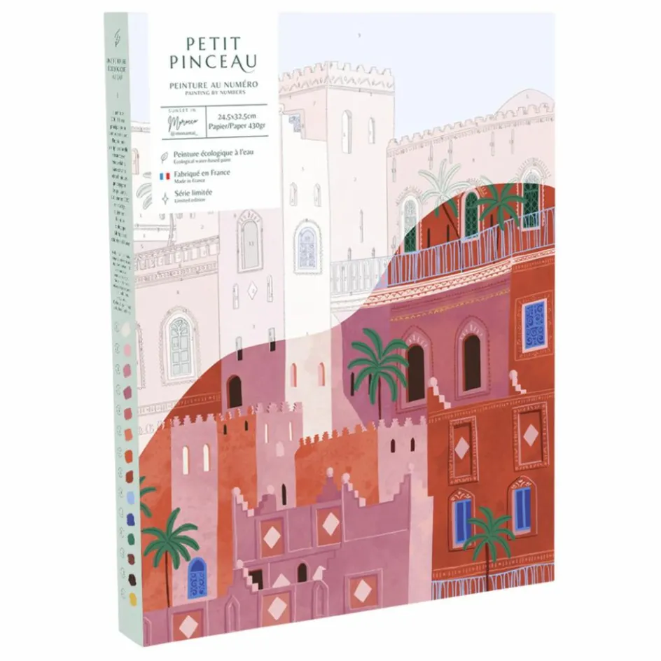 La Petite Épicerie Kit de peinture au numéro - Maroc par Mona Mai| Loisirs Créatifs
