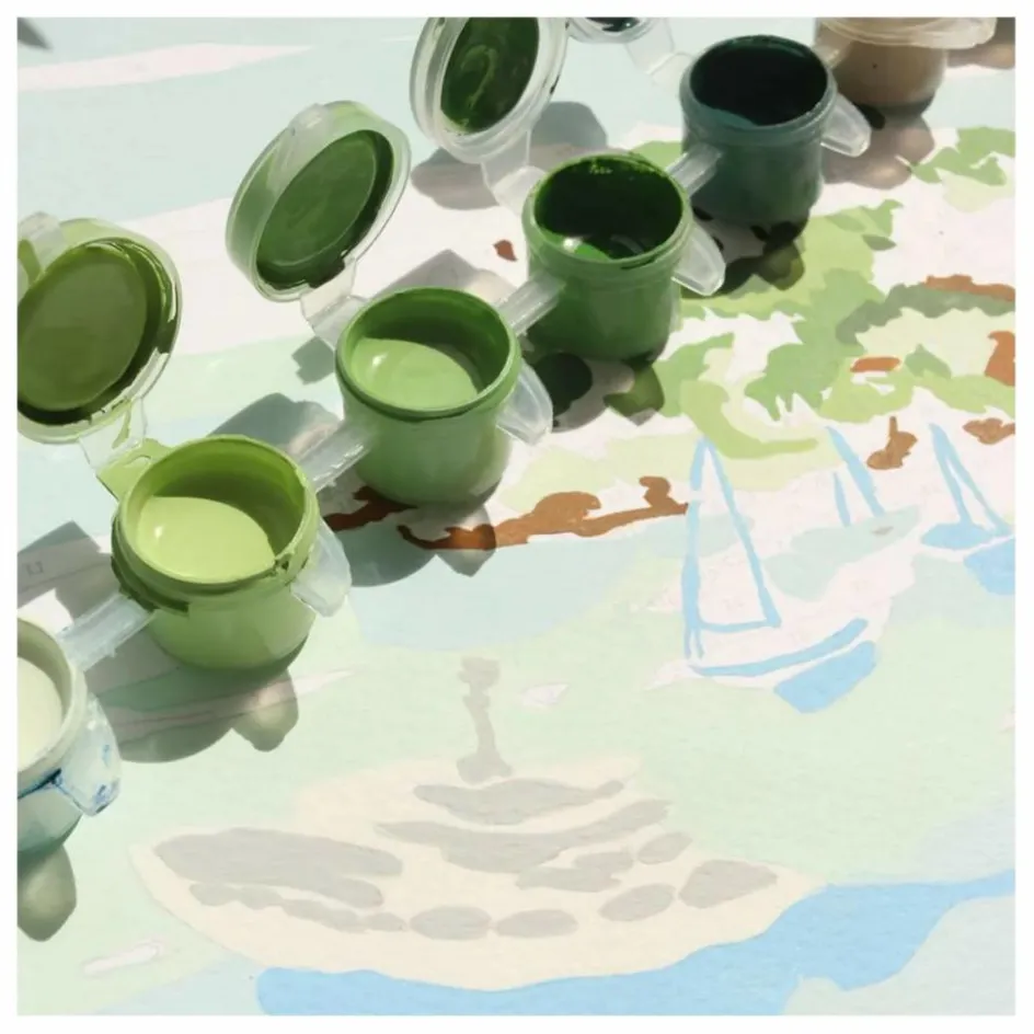 La Petite Épicerie Loisirs Créatifs*Kit de peinture au numéro - Balade dans les Calanques par Sabina Fenn