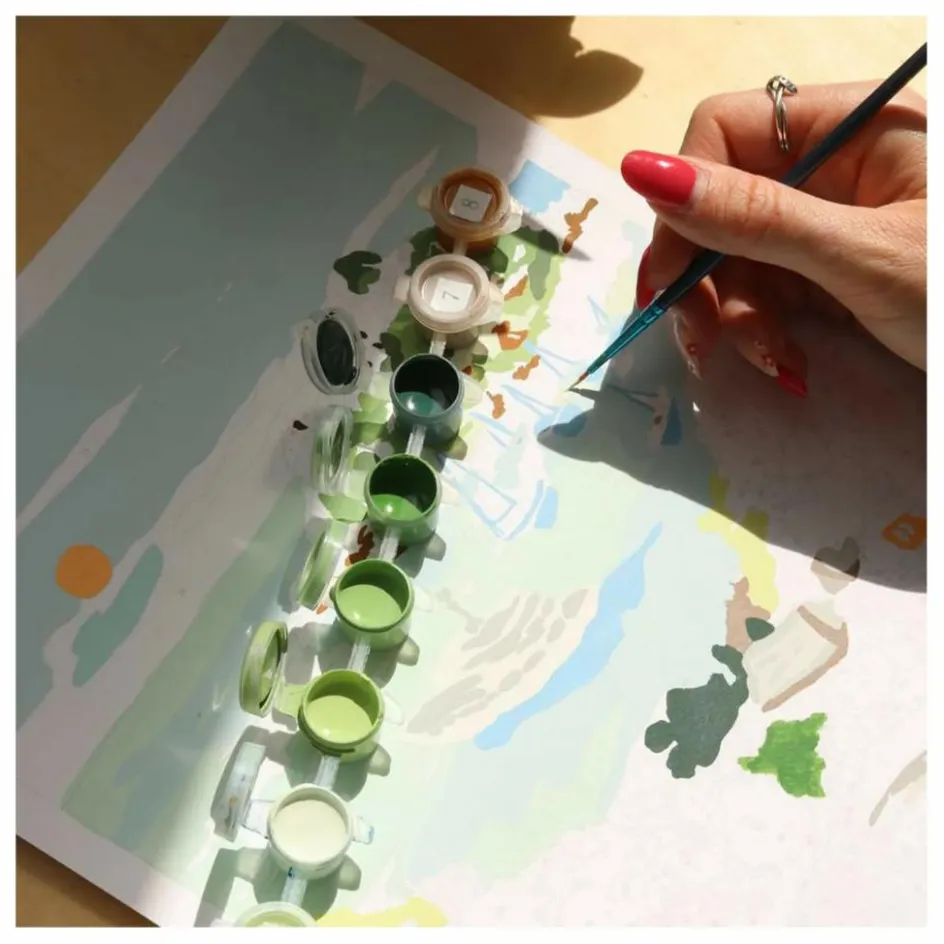 La Petite Épicerie Loisirs Créatifs*Kit de peinture au numéro - Balade dans les Calanques par Sabina Fenn