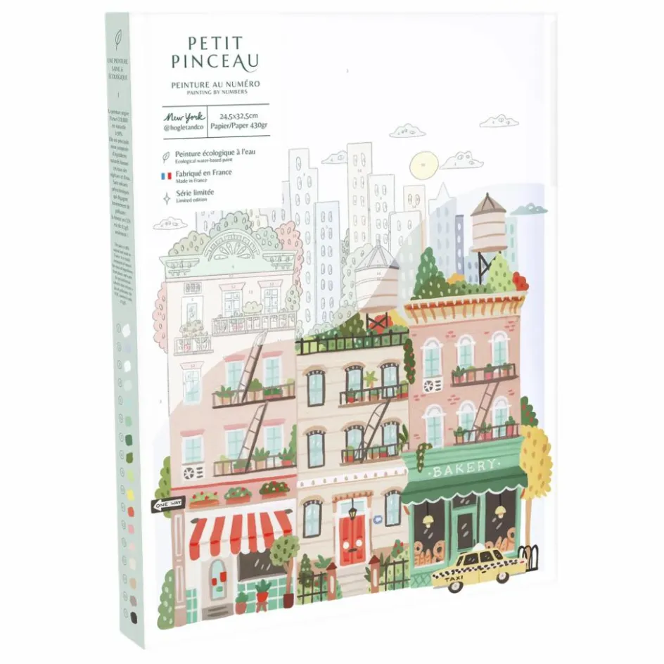 La Petite Épicerie Kit de peinture au numéro - New York par Hoglet and co Multicolore