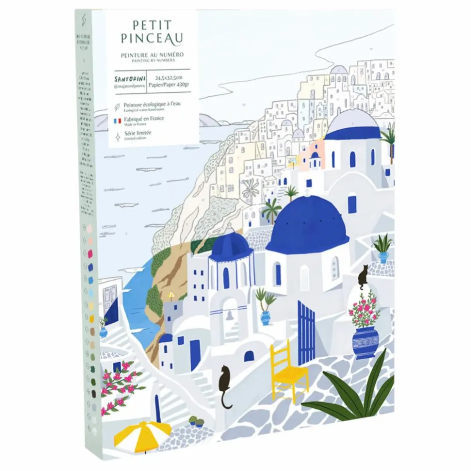 Clearance La Petite Épicerie Kit de peinture au numéro - Santorini par Maja Tomljanovic Multicolore