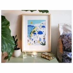 Clearance La Petite Épicerie Kit de peinture au numéro - Santorini par Maja Tomljanovic Multicolore