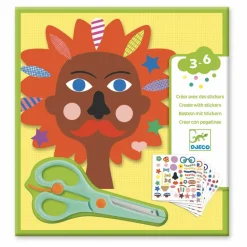 Sale Djeco Kit de stickers Coiffeur Multicolore
