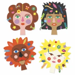 Sale Djeco Kit de stickers Coiffeur Multicolore