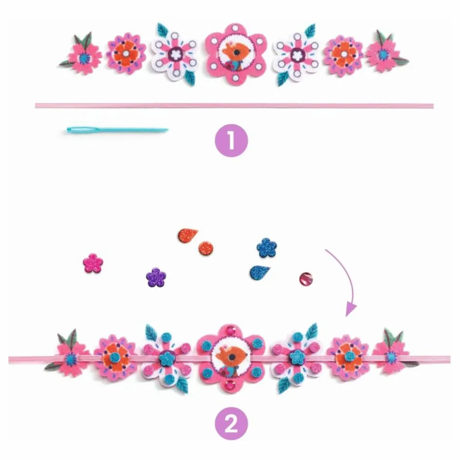Djeco Kit DIY - Bracelets en feutrine à créer| Loisirs Créatifs