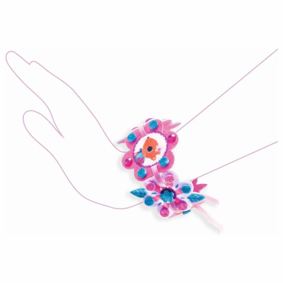 Djeco Kit DIY - Bracelets en feutrine à créer| Loisirs Créatifs
