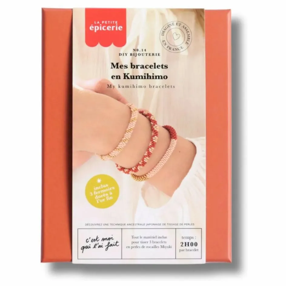 La Petite Épicerie Kit DIY - Mes bracelets Kumihimo| Loisirs Créatifs