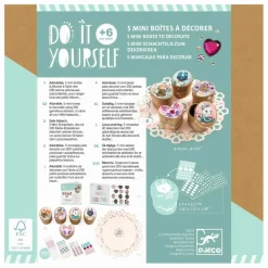 Djeco Kit DIY - Mini-boîtes à créer| Loisirs Créatifs