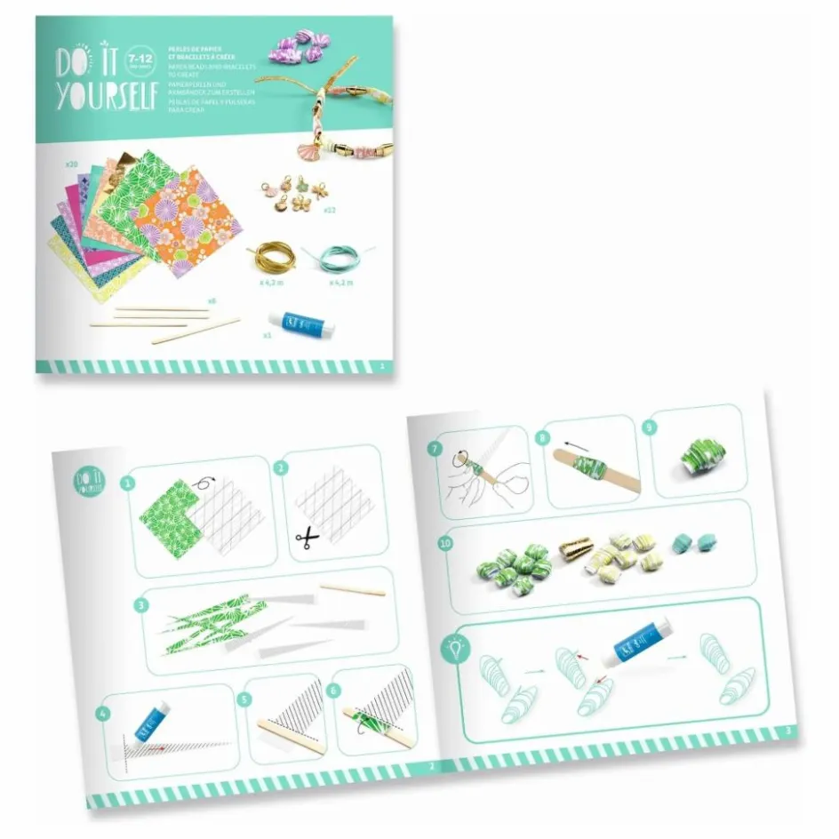 Djeco Kit DIY - Perles et bracelets à créer| Loisirs Créatifs