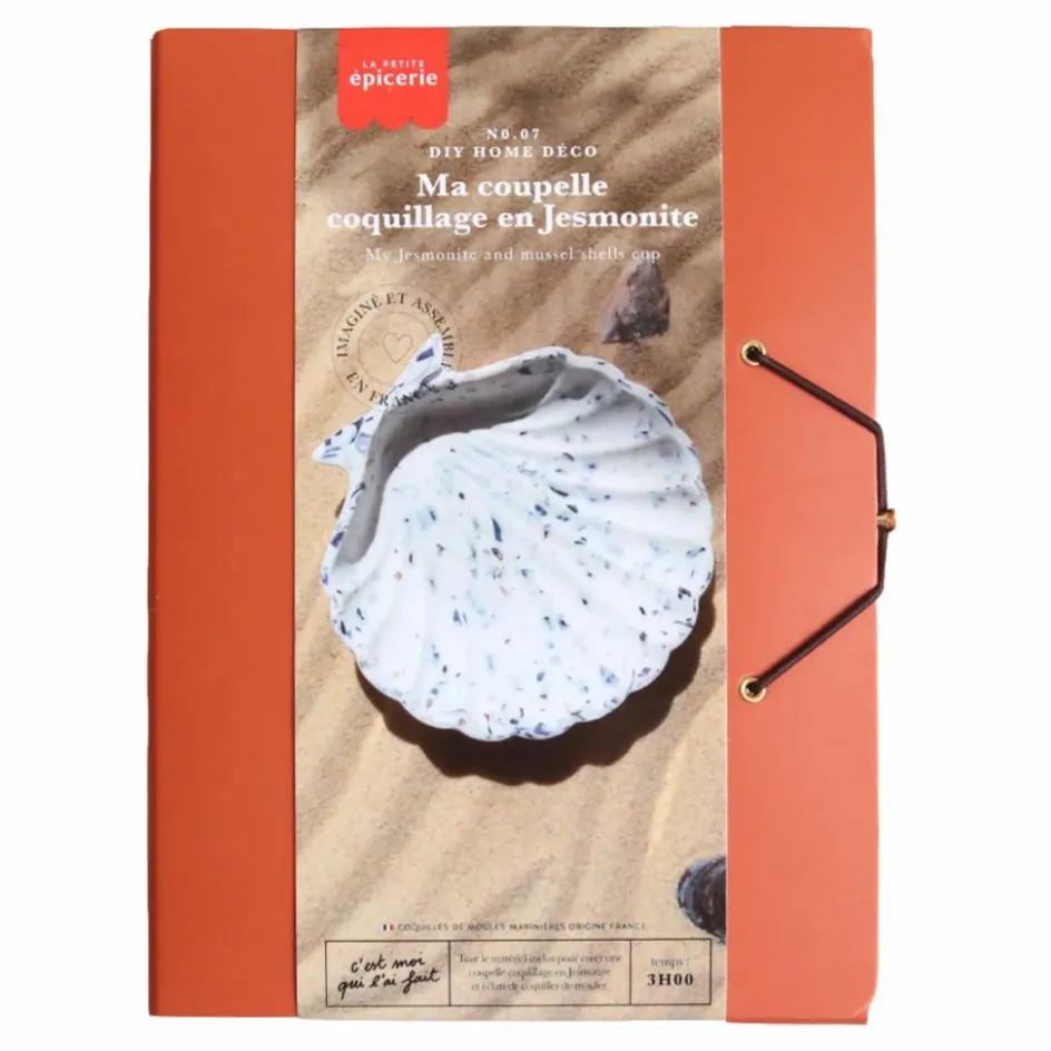 La Petite Épicerie Kit DIY Coupelle coquillage en jesmonite| Loisirs Créatifs