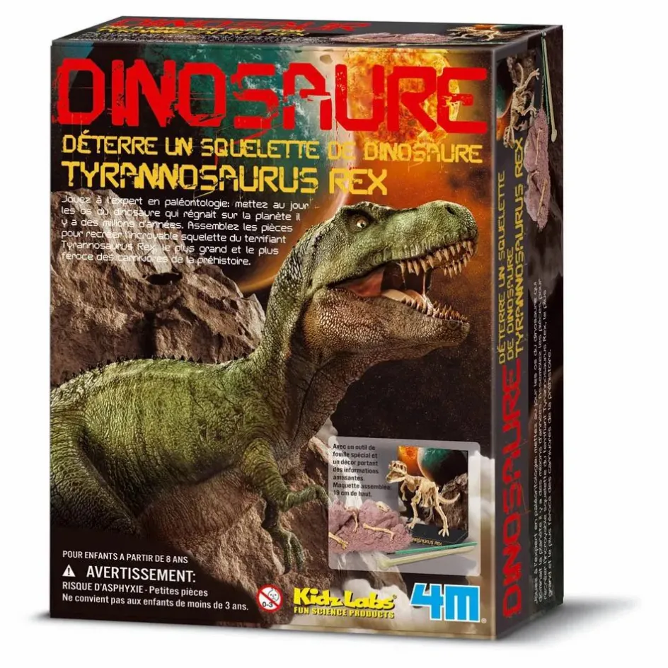 4M Jeux Éducatifs*Kit déterre ton dinosaure T-Rex