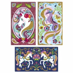 Kit pour dessins pailletés Licornes - x Hachette Loisirs Créatifs