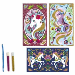 Kit pour dessins pailletés Licornes - x Hachette Loisirs Créatifs