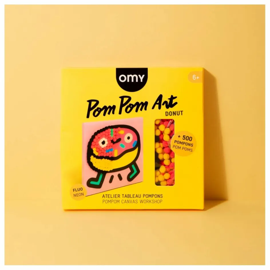 Omy Kit pour tableau Pom Pom Art Rose
