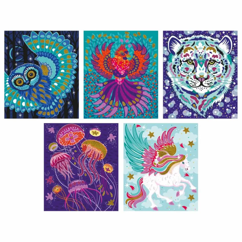 Discount Janod Kit sables phosphorescents et paillettes - x Hachette Multicolore