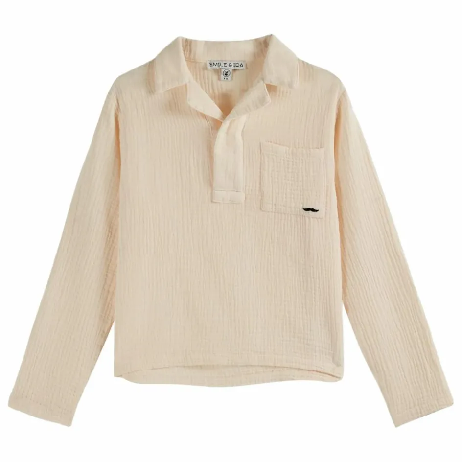 Clearance Kurta Moustache Gaze de Coton | Enfant T-Shirts, Chemises|Blouses, T-Shirts