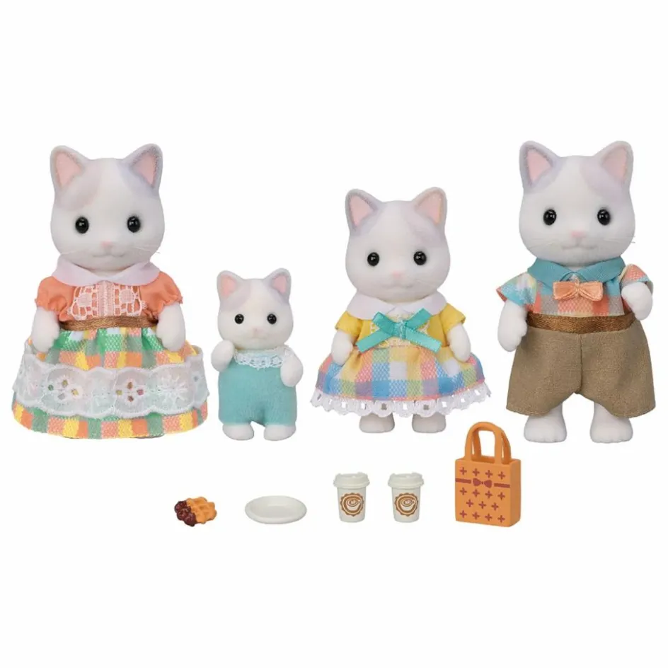 Sylvanian Families La Famille Chat Latte| Maisons De Poupées