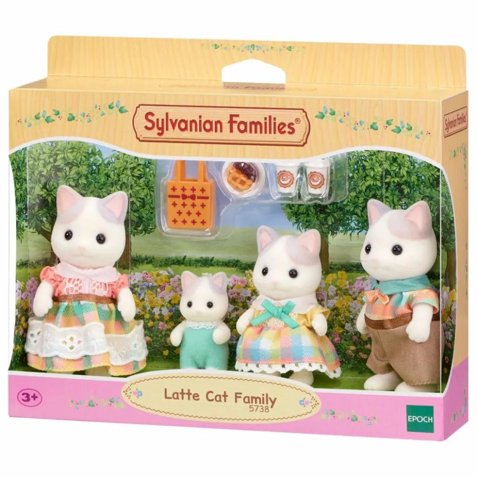 Sylvanian Families La Famille Chat Latte| Maisons De Poupées