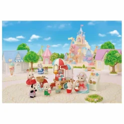 New Sylvanian Families La maman mouton et son stand de popcorn Multicolore