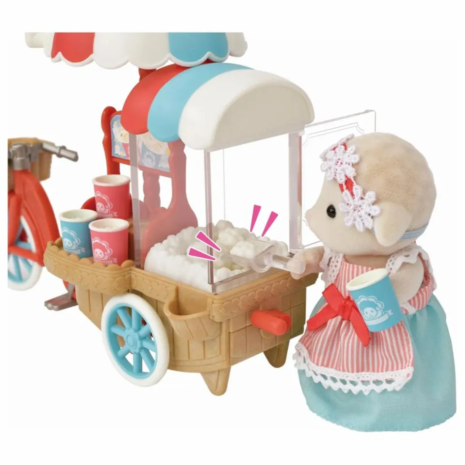 New Sylvanian Families La maman mouton et son stand de popcorn Multicolore