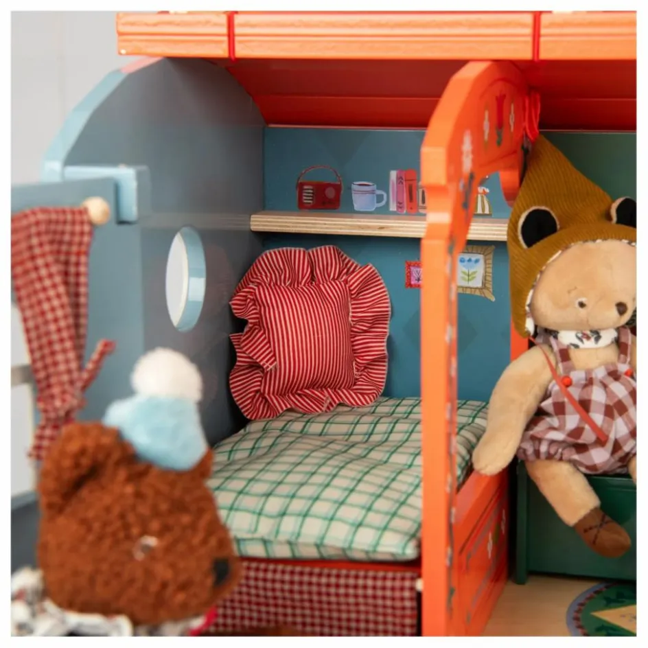 Discount Moulin Roty La roulotte Les Minouchkas Multicolore