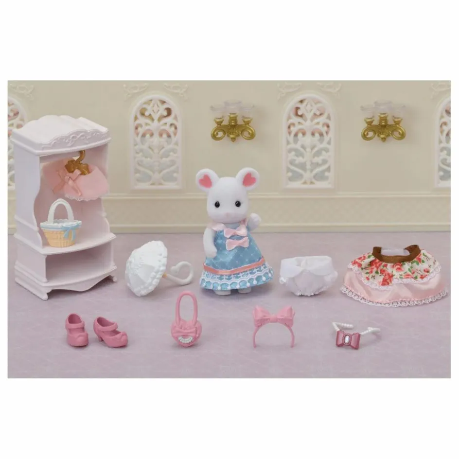 Online La valisette de mode et grande sœur souris marshmallow Maisons De Poupées