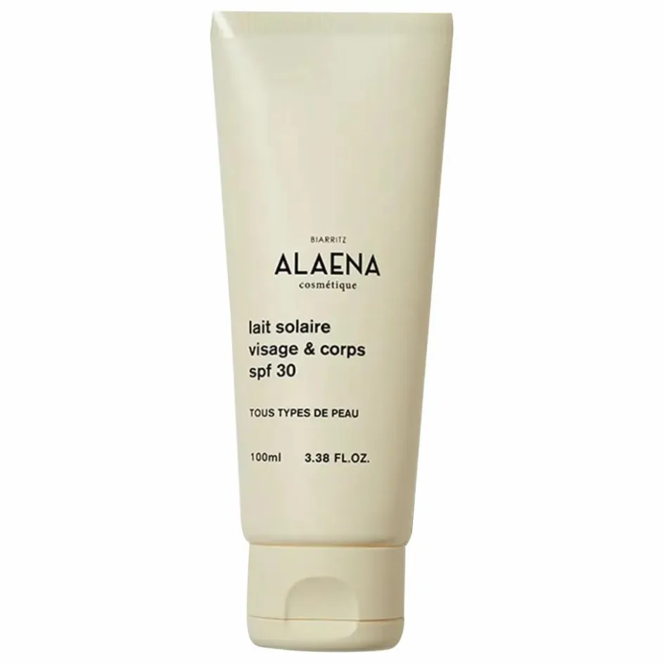 Alaena Lait solaire visage et corps SPF30 - 100 ml|Homme/Femme Soins Du Visage|Soins Du Corps