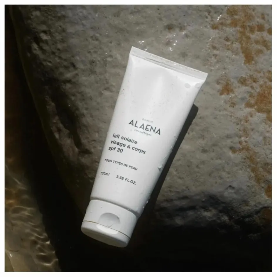 Alaena Lait solaire visage et corps SPF30 - 100 ml|Homme/Femme Soins Du Visage|Soins Du Corps