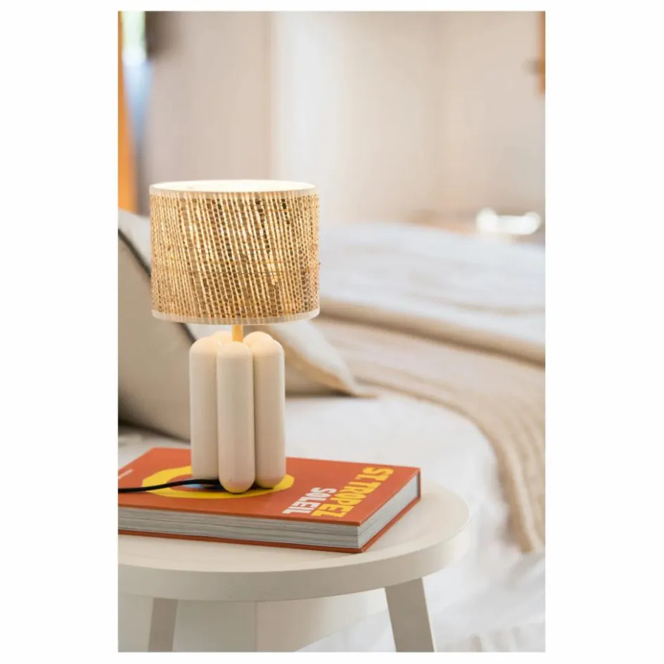 Outlet Lampe à poser abat-jour en raphia Charlotte | Luminaires