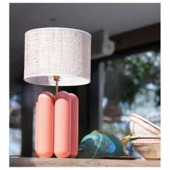 Cosin Luminaires*Lampe à poser abat-jour en raphia Charlotte |