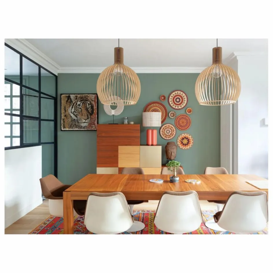 Cosin Luminaires*Lampe à poser abat-jour en raphia Charlotte |