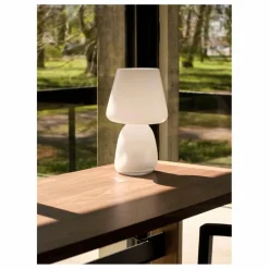 Sale Hay Lampe à poser Apollo en verre opalin | Blanc